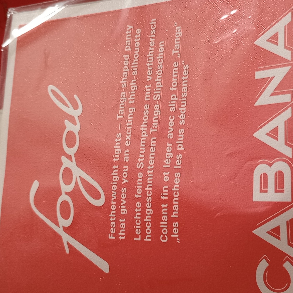 NIP FOGAL COPACABANA Featherlight Tights Luxury Hosiery Large Gris / Switzerland - Picture 3 of 5